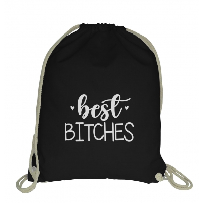Plecak, worek ze sznurkiem dla przyjaciółki, przyjaciółek - BEST BITCHES